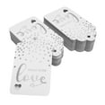 thumbnail image 2 of Inkdotpot Silver Foil Paper Hang Tags Made With Love Text Favor Tags 50 Pack, 2 of 6