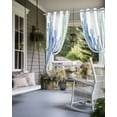 thumbnail image 4 of nqOlkjepod Outdoor Curtains for Patio Waterproof, Coral Blue Green Beige Outdoor Privacy Panels Grommet, Summer Coastal Ocean Plant Blackout Outside Curtains for Porch/Cabana 54"x108", 1 Panel, 4 of 8