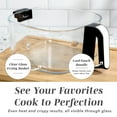 thumbnail image 4 of COOK WITH COLOR Air Fryer, 5.5Qt Glass Air Fryer, 1400W, 8 Presets, White, 4 of 7