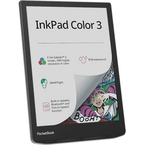 Restored PocketBook InkPad Color 3 E Ink E-Reader 32GB - Enhanced 7.8'' Color E-Paper Display-Eye-Friendly Audio-Book & E-Book Reader-Text-to-Speech-SMARTlight, Bluetooth, Built-in Speaker (Refurbished)