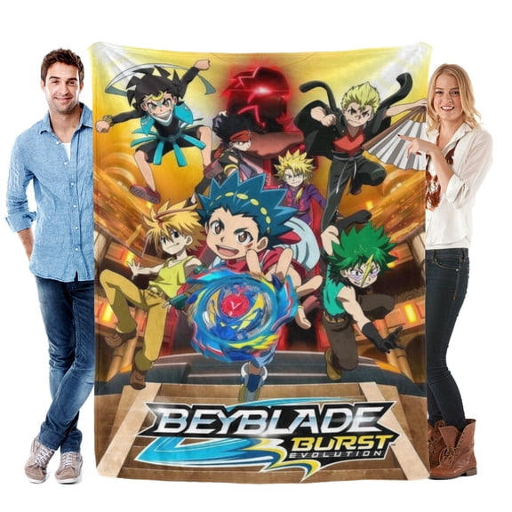 Throw Blanket for Beyblade Burst Bed Couch Soft Warm 30x40 Inch Flannel Blanket for Kids Boys Girls Gifts Home Decor