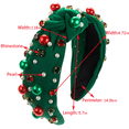 thumbnail image 5 of Yoyauz Women's Headbands Pearl Crystal Knot Headband Rhinestone Embellished Gemstone Headband Women's Christmas Holiday Hair Accessories Holiday Party Gifts, 5 of 5