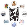 thumbnail image 4 of Fotbe Cow Skin 2 Cesto de Ropa con Asas, Cesto Impermeable de Gran Capacidad, Bolsa de Lavado para Dormitorio, Cesto de Ropa con Ruedas y Asas-Small, 4 of 6