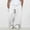 White, variant on Men's Casual Trousers with Pleated Detail and Side Pockets, Comfortable Relaxed Fit Big and Tall Soft Pants for Daily Wear