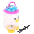 thumbnail image 2 of Kids Aquarium Kit Cartoon Portable Plastic Transparent Fish Tank Kit with USB Cable for Children, 2 of 9