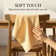 thumbnail image 5 of Set of 12 Cloth Napkins, Washable and Reusable Table Dinner Napkins for Restaurant, Weddings, Event and Parties Khaki 12x12inch, 5 of 6