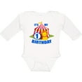 thumbnail image 3 of Inktastic Its My Birthday Circus Tent with Lion 1 Year Old Boys or Girls Long Sleeve Baby Bodysuit, 3 of 5