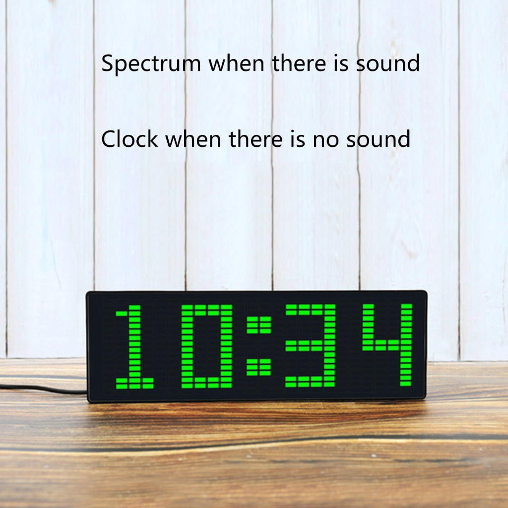 Necvior Full Color RGB Music Spectrum Display Screen KTV Stage LED Rhythm Light 84 VU Meter
