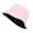 Pink, variant on Dyfzdhu Bucket Hats Unisex Double Side Wear Reversible Bucket Hat Trendy Cotton Twill Canvas Sun Fishing Hat Fashion Cap