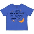 thumbnail image 3 of Inktastic I Love My Maw Maw to the Moon and Back Boys or Girls Toddler T-Shirt, 3 of 5