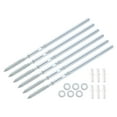 thumbnail image 1 of 6 Pcs Soportes para Estantes Flotantes Metal Ocultos Soportes de Estante 8 x 200mm(0.3 x 7.9 Pulgadas) Soportes de Estante Invisibles, 1 of 6