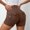 Coffee, variant on Women's High Waisted Yoga Shorts with Pockets Dressy 2026 Summer Elastic High Waisted Seamless Workout Lifting Gym Vacation Shorts