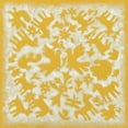 thumbnail image 2 of Zarris, Chariklia 20x20 White Modern Wood Framed Museum Art Print Titled - Folk Story in Yellow, 2 of 4