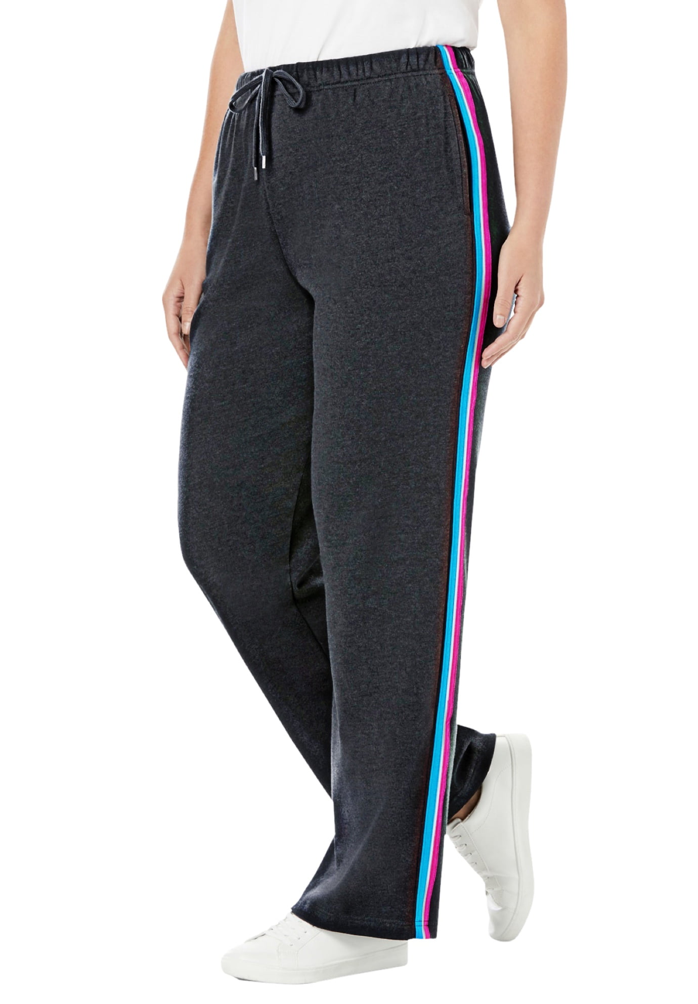 plus size side stripe pants