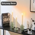 thumbnail image 2 of Glass Candle Holders, Set of 6 Taper Candle Holders, Tea Light Candle Holders, Candlestick Holders, Stackable Glass Candle Holders, 2 of 6