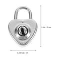 thumbnail image 5 of Eease 12pcs Mini Silver Heart Shaped Padlock with Key for Jewelry Box and Diary, 5 of 5