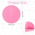 thumbnail image 2 of Trianu 2 Pcs Silicone Baking Mat Round Baking Mat Cake Mat with Measurements Non Stick Dough Rolling Mat Pastry Mat for Making Cookies Macarons Bread Baking Accessories (Pink), 2 of 7