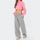 thumbnail image 4 of HongQid Women's Jogging Pants Sweatpants High Waist Sports Pants Casual Trousers Wide Leg Pants with Pockets, 4 of 8