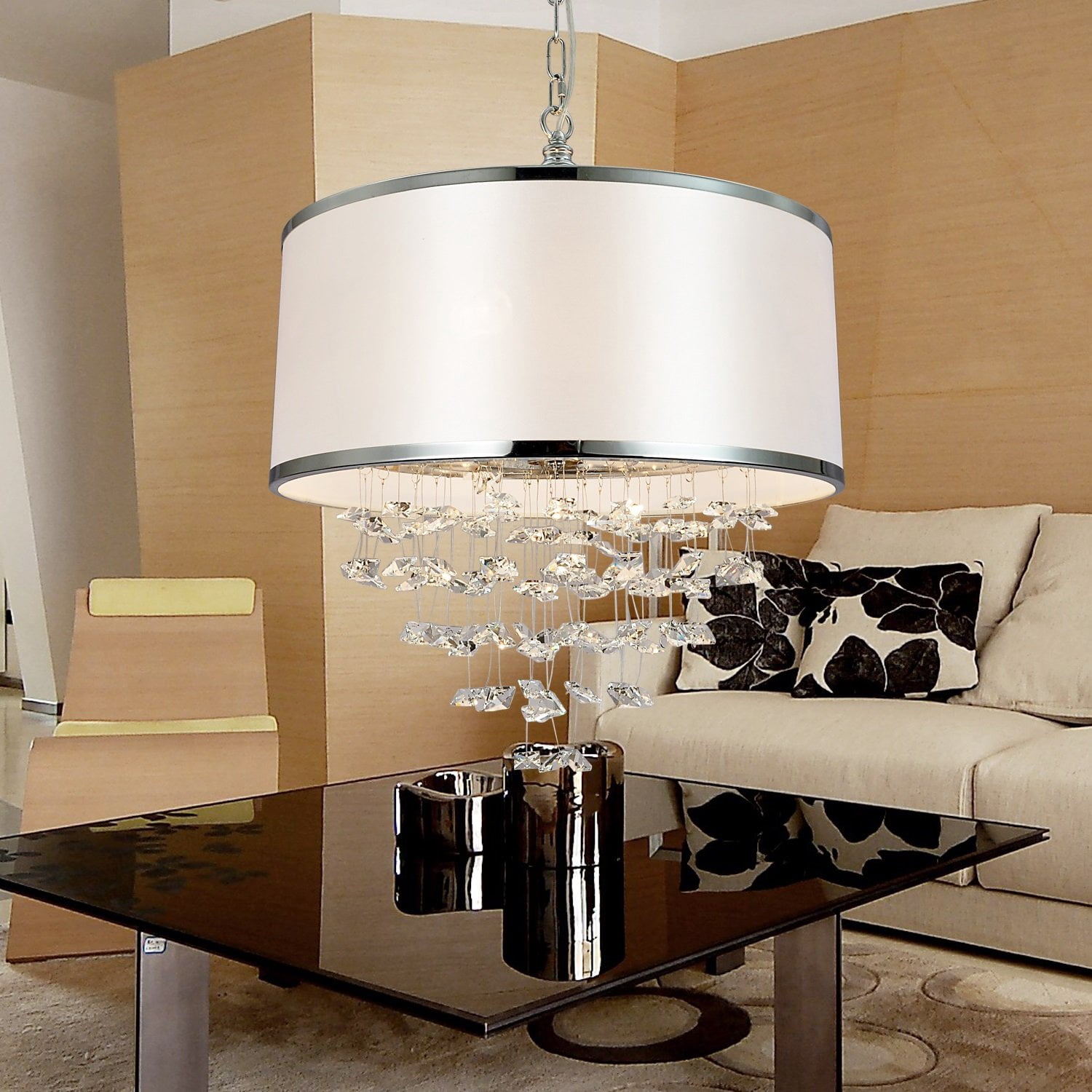 Simple and elegant 4-head crystal room chandelier