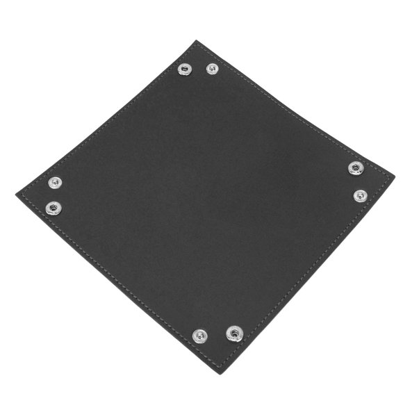 Mens Valet Tray Valet Tray Leather Tray Fashionable Design Artificial Leather Durable Wide Application Mens Valet Tray For Jewelry Watch Key PhoneBlack