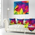 thumbnail image 3 of Designart 3D Rainbow Art - Abstract Throw Pillow - 18x18, 3 of 5