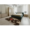 thumbnail image 4 of Ahgly Company Indoor Rectangle Patterned Black Bean Brown Area Rugs, 5' x 8', 4 of 6