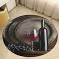 thumbnail image 6 of Grape Red Wine Round Carpet Circle Rug Outdoor Patio Area Rug Washable Large Area Rugs Hallway Room Decor Fitness Mats, 6 of 8