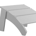 thumbnail image 6 of Emma + Oliver White Indoor/Outdoor Poly Resin Adirondack Style Ottoman, 6 of 10