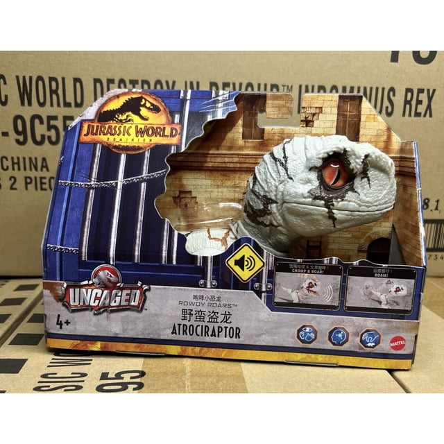 Juguete de dinosaurio original de Jurassic World Camp Cretaceous Dino Escape Roar Attack Sound Strike Control 'N Conquer, regalo de cumpleaños para niño