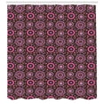 thumbnail image 3 of Ambesonne Floral Shower Curtain, Hippie Flourishing Flowers, 69"Wx75"L, Chocolate Pink Purple, 3 of 3