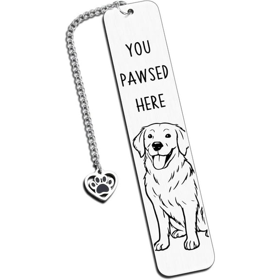 Dog Lovers Gifts for Women, Golden Retriever Dog Dad Gifts for Men, Dogs Mom Gift for Women, Cute Birthday Bookmark Gift for Dogs Lovers, Reading Accessories for Book Lovers, Stocking Stuffers Teens