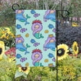 thumbnail image 2 of SKYSONIC Mermaid and Dolphins Double-Sided Printed Garden House Sports Flag - 12x18in Polyester Decorative Flags for Courtyard Garden Flowerpot, 2 of 2