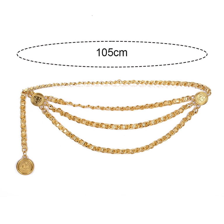 Chain Belts for Women Waist Chain Belt Multilayer Body Belly  display picture 3