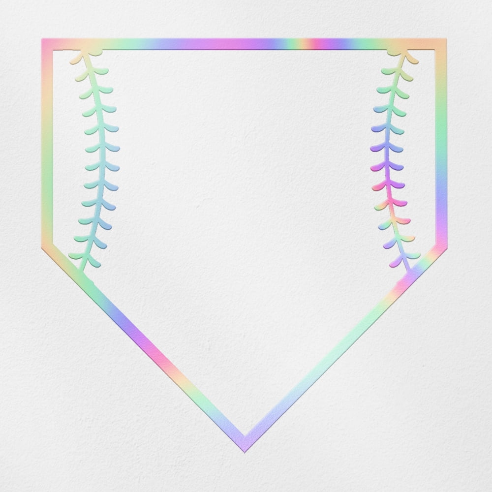 Transparent Baseball Frame Transparent Decal Stickers Of Baseball Frames (Hologram) Premium ...