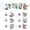 Dragonfly, variant on 2PCS DIY Diamond Greeting Card Diamond Art Painting Creative Design Holiday Blessing Gift Folding Greeting Cards Six-piece Set(15*15cm) (With White Envelope)-2PCS