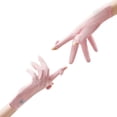 thumbnail image 4 of Guantes de protección solar para mujer, para verano, ciclismo, conducción, antideslizantes, ligeros, transpirables, para exteriores, guantes de protección solar para mujer, 4 of 4