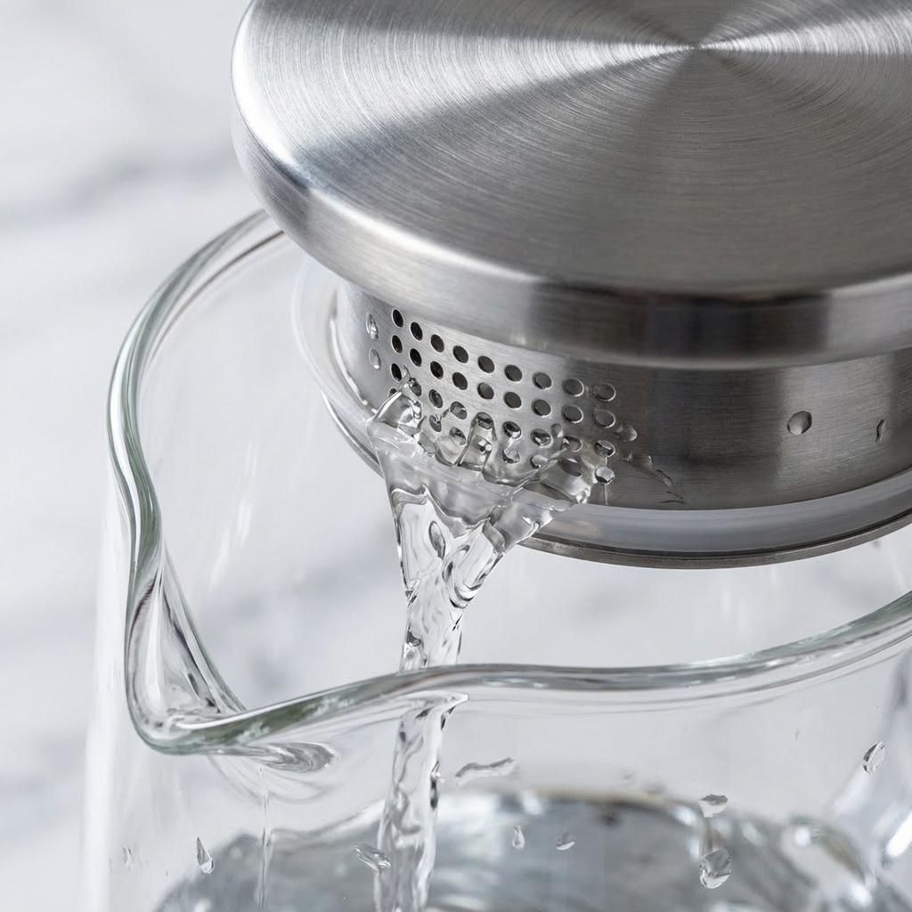 DARZU 2-Liter Glass Pitcher with Lid and Handle photo 8