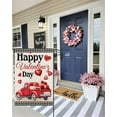 thumbnail image 3 of JOOCAR Valentine's Day Garden Flags, Black and White Plaid Red Truck Love Balloons Happy Valentine's Day 12x18 Inch Double Sided Garden Flags for Outdoor Garden Festival Yard Decoration, 3 of 5