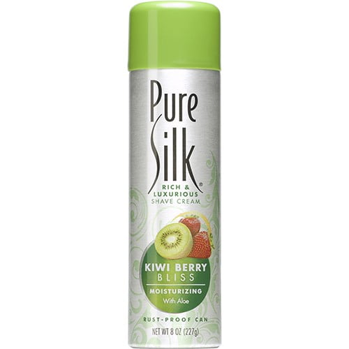 Pure Silk Shave Cream for Women, Kiwi Berry Bliss, 8 Oz