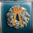 thumbnail image 3 of 5Pcs Christmas Tree Bow Set Velvet Christmas Bows Elegant Christmas Velvet Bows for Tree Topper Wreath Decoration Gift Wrapping (Khaki), 3 of 7