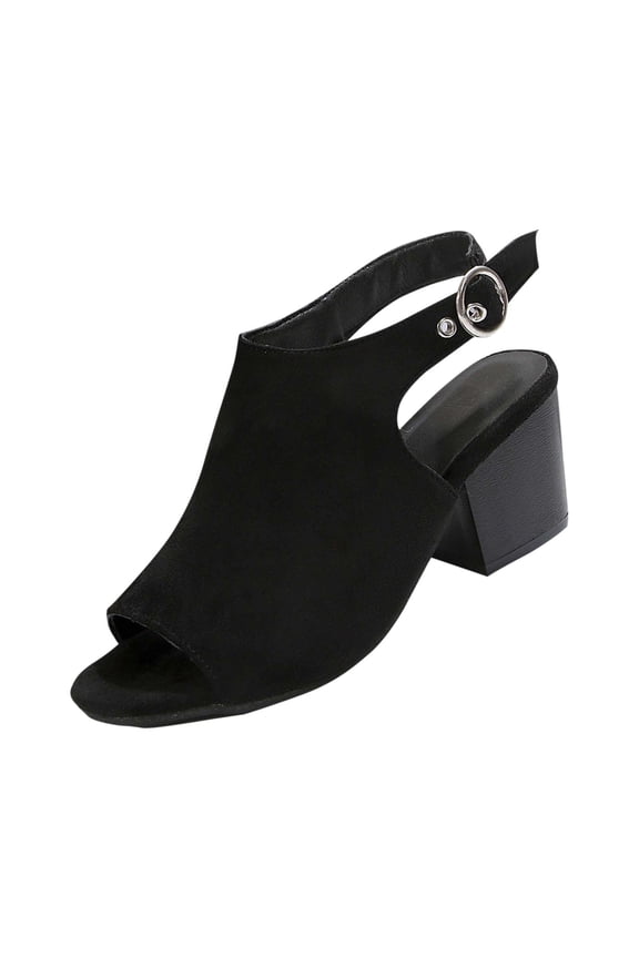 Womens Peep Toe Heels Chunky Heel Booties Open Toe Booty Cutout Dress Shoes with Back Zipper Women's Summer Open Toe Booties Sandals Dress Party Side Cutout Shoes