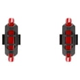 thumbnail image 1 of yingyy Bike Tail Lights LED USB Bicycle Night Riding Mountain Bikes Rear Lamp with Rubber Ring Accessories Emergency Supplies Red 2Set, 1 of 6