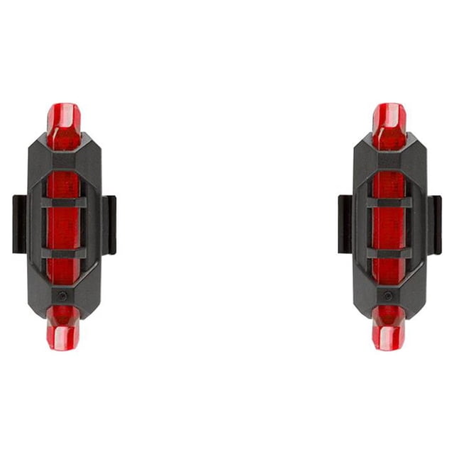 yingyy Bike Tail Lights LED USB Bicycle Night Riding Mountain Bikes Rear Lamp with Rubber Ring Accessories Emergency Supplies Red 2Set