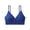 Dark Blue., variant on Women's Bralette Bras,Front Closure Thin Straps Solid Color Wireless Sports Side Bulge Comfortable Bras