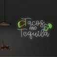thumbnail image 2 of Handmadetneonsign Custom Tacos And Tequila Neon Sign, Quote Name LED Light, Bar Club Neon Light, 2 of 5