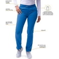 thumbnail image 3 of Adar Pro Scrubs For Women - Skinny Leg Yoga Scrub Pants, 3 of 7
