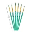 thumbnail image 3 of Hello Hobby Round Synthetic Bristle Art Brushes (6 Pack), Age Group 3+, 3 of 7