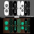 thumbnail image 1 of Pegatinas para uñas para decoración de uñas, pegatinas para uñas para mujer, pegatinas luminosas para uñas de Halloween, pegatinas de calavera con grafiti, juego de 12 pegatinas., 1 of 2