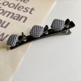 thumbnail image 4 of Fiudx Horquilla, Elegante Accesorio para Coleta, Elegante Diadema de Satén para El Pelodesordenado, Estilo Invernal, para Uso Escolar Femenino, Cambio de Peinado Rápido, Diseño de Material Cálido., 4 of 4
