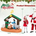 thumbnail image 4 of Costway 6FT Inflatable Christmas Birth of Jesus Scene Nativity Xmas Lighted Decoration, 4 of 10